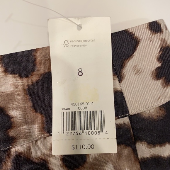 💥💥 SOLD 💥💥 BNWT Banana Republic lined animal print skirt size 8 - Picture 2 of 7